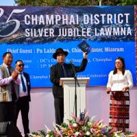 CM attend celebration of Champhai District Silver Jubilee as Chief Guest